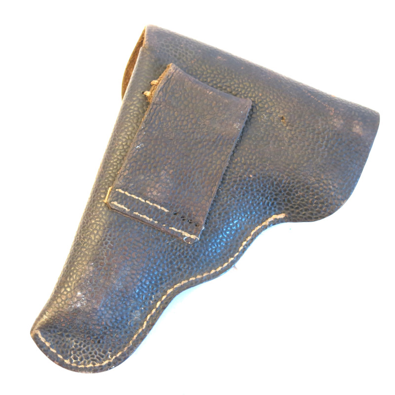 Etui cuir grenelé  original pistolet CZ 27 daté 1943 ref et 111