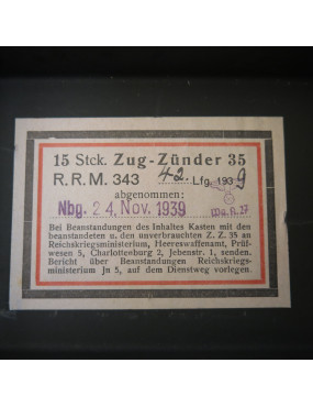 Boite fer Zug -Zunder ZZ 35 datée 1939 ref bo477