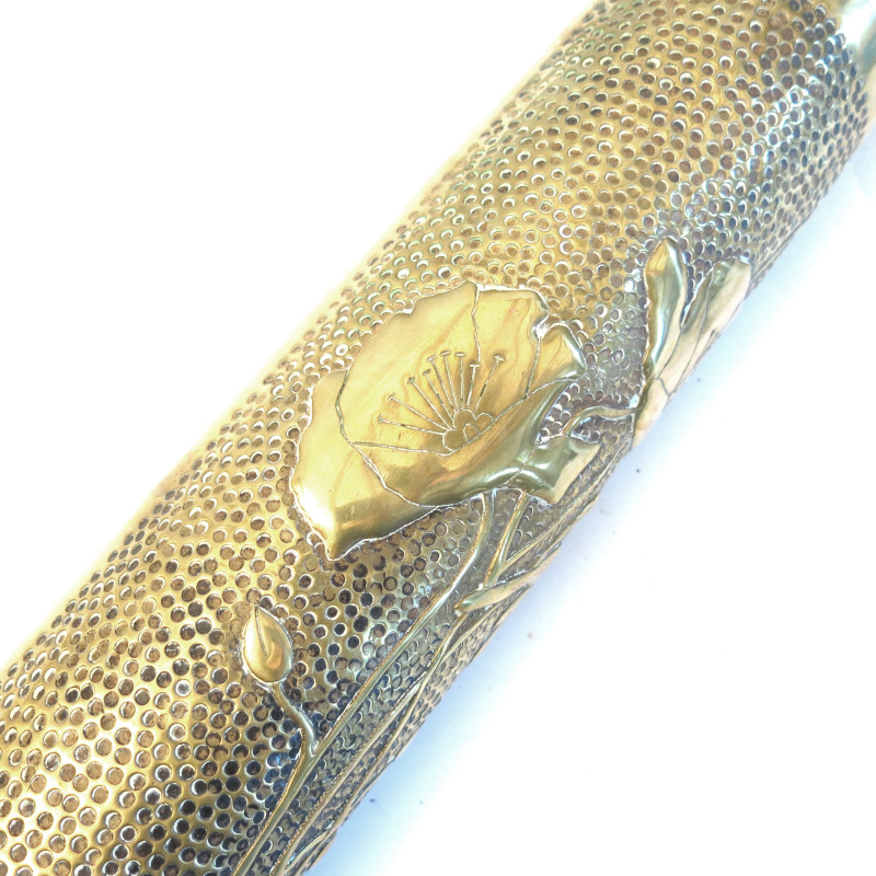 Douille de 75 souvenir de poilu 14/18 ref ob 447