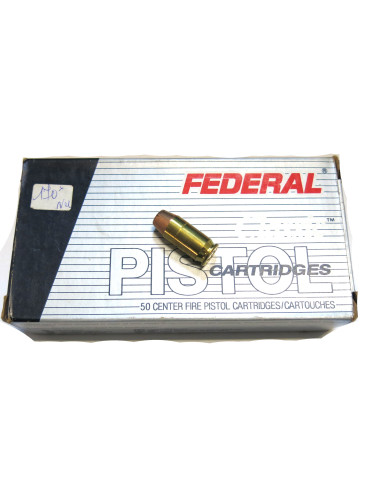 Boite de 50 cartouches Federal Hi -shok 45 ACP 185 GR hollow point 