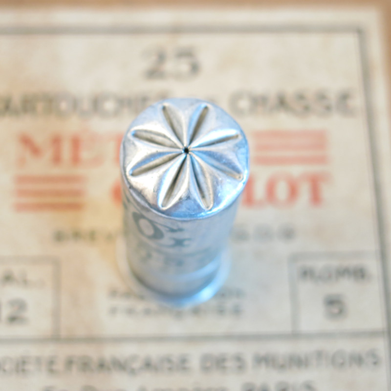 Cartouche calibre 12 Gevelot étui aluminium feuillette 