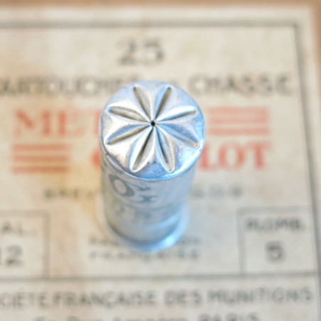 Cartouche calibre 12 Gevelot étui aluminium feuillette 