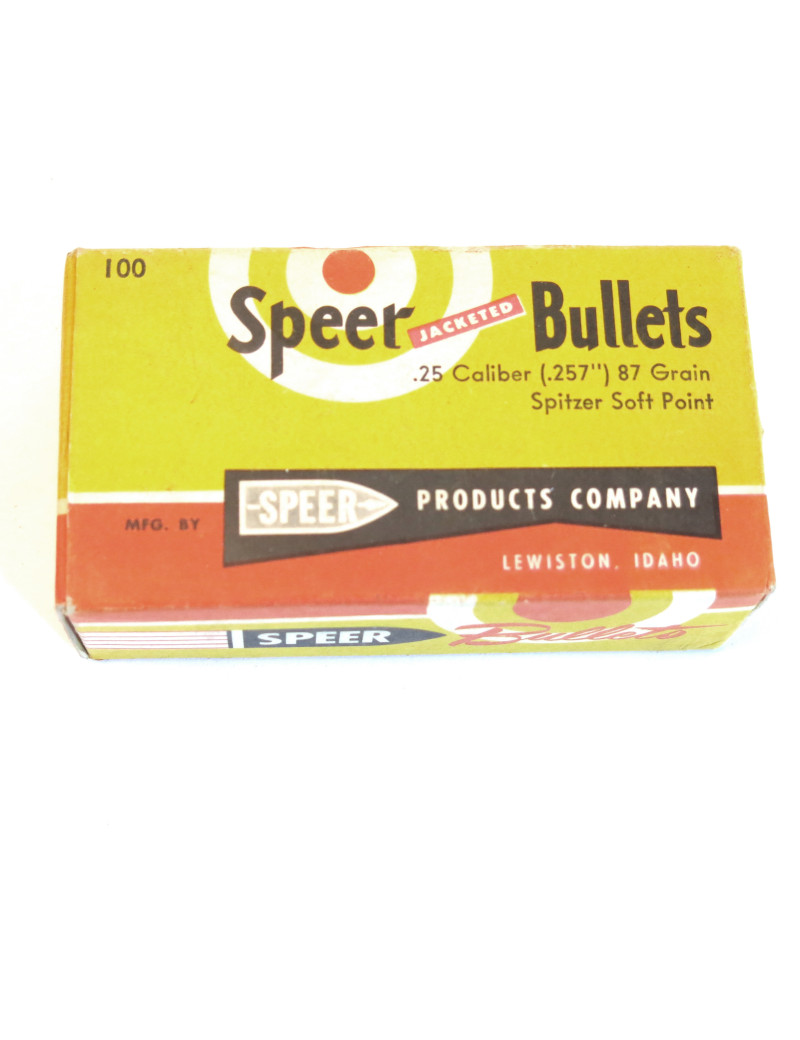 Boite de 100 ogives calibre 6.35 Speer 