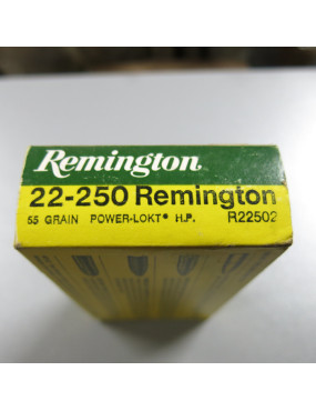 Boite de 20 cartouches 22-250 Remington soft point 