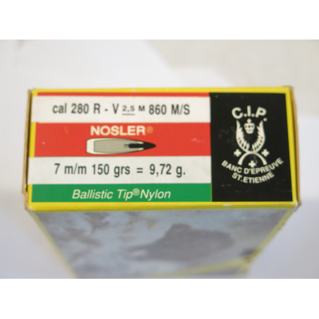 Boite de 16  cartouches 280 Rem Sologne ballistic top nylon 