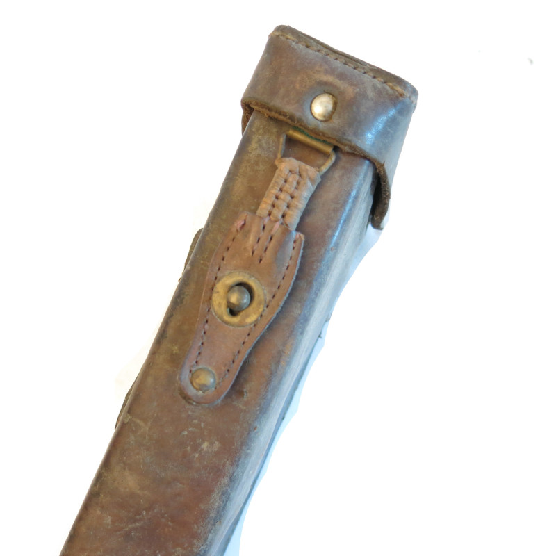 Etui cuir de périscope de tranchée Français 1940 Réf pe 99