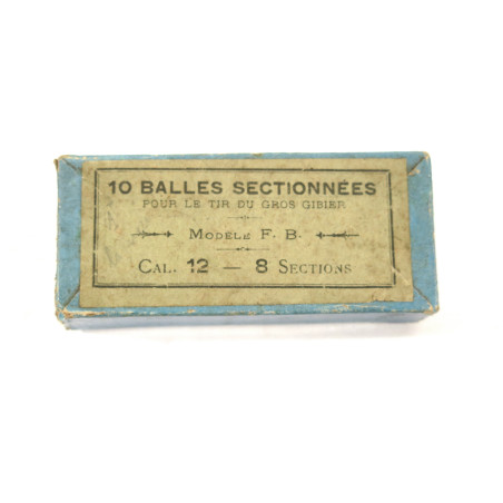 Boite de 10 balles sectionnées cal 12 ref un 1 