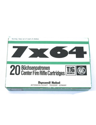 Boite de 20 cartouches 7 x 64 RWS 162 gr