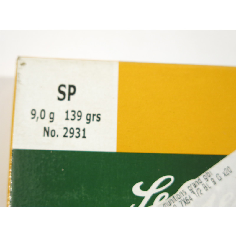 Boite de 20  cartouches 7 x 64 Sellier Bellot 139 gr