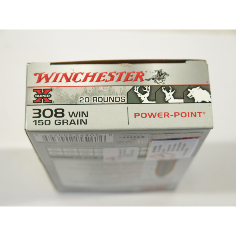 Boite de 20 cartouches Winchester 7.62 x 51- 308  150 grs 