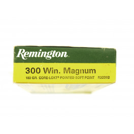 Boite de 20 cartouches 300 Winchester Magnum  Remington  180 gr
