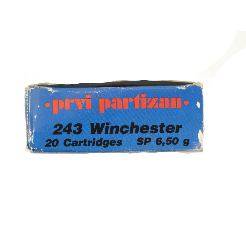 243 Winchester boite de 20 cartouches  Partizan 