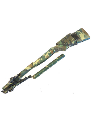 Crosse avec garde main Fusil M14 en ABS camo 