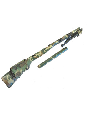 Crosse avec garde main Fusil M14 en ABS camo 