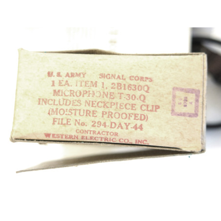 Microphone US T30 daté 1944 dans sa boite ref mi 47