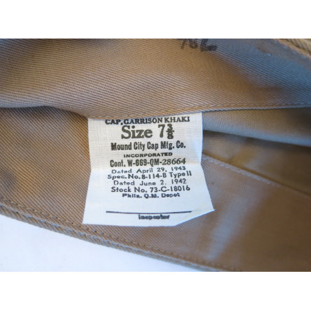 Calot US original  Caps Garrison 1942 taille 7 3/8