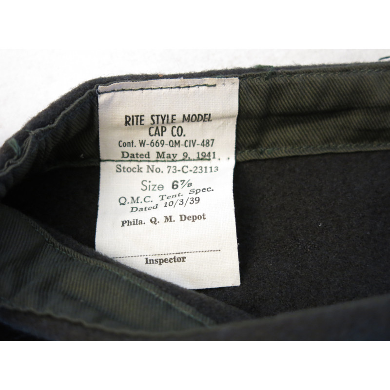 Calot US original  1941 taille 6 7/8 ref ca 488