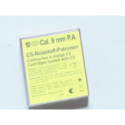 Boite de 10 cartouches 9 mm PA a gaz réf MD224