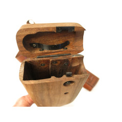 Etui crosse bois M712 Schnell avec brelage pour double chargeur