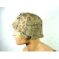 superbe couvre casque ancien Waff camouflé à crochets