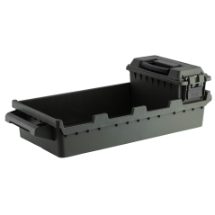 Set 4 caisses à munitions avec bac de transport