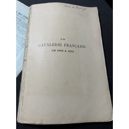 livre La cavalerie Française de 1800 à 1815 de Léon de Jaquier - 7eme Edition