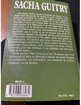 Livre Sacha Guitry - Cinquante ans d'occupation