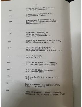 Rare Livre Liste der Fertigungskennzeichen für Waffen, Munition und Gerät