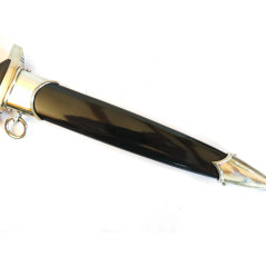 Dague 1933 poignée bois lame gravée Herman Hahn 