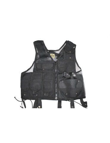 Gilet tactique maille légère multi-poches