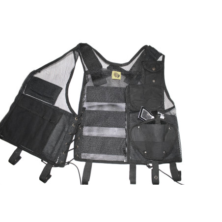 Gilet tactique maille légère multi-poches