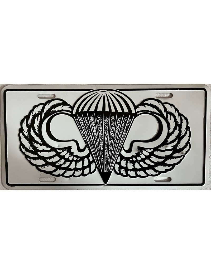 Plaque Métallique Parachutiste US 30 x 15 cm