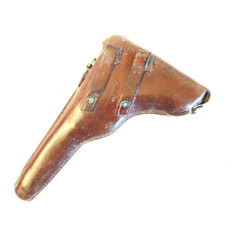 Etui cuir P08 Luger Suisse modele 1900 /1906  ref lu122