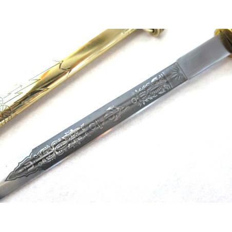 Dague Kriegsmarine Alcoso lame gravée avec fourreau