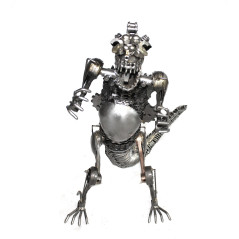 Statuette métallique de Godzilla