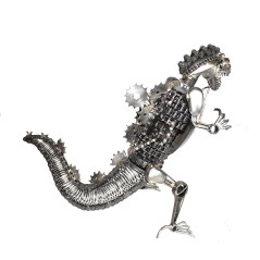 Statuette métallique de Godzilla