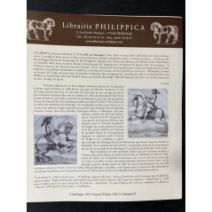 Dépliant Librairie Philippica issu du catalogue 44