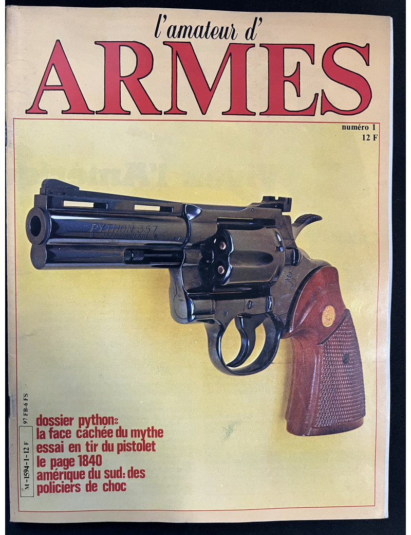 Revue L'Amateur d'Armes No 1 