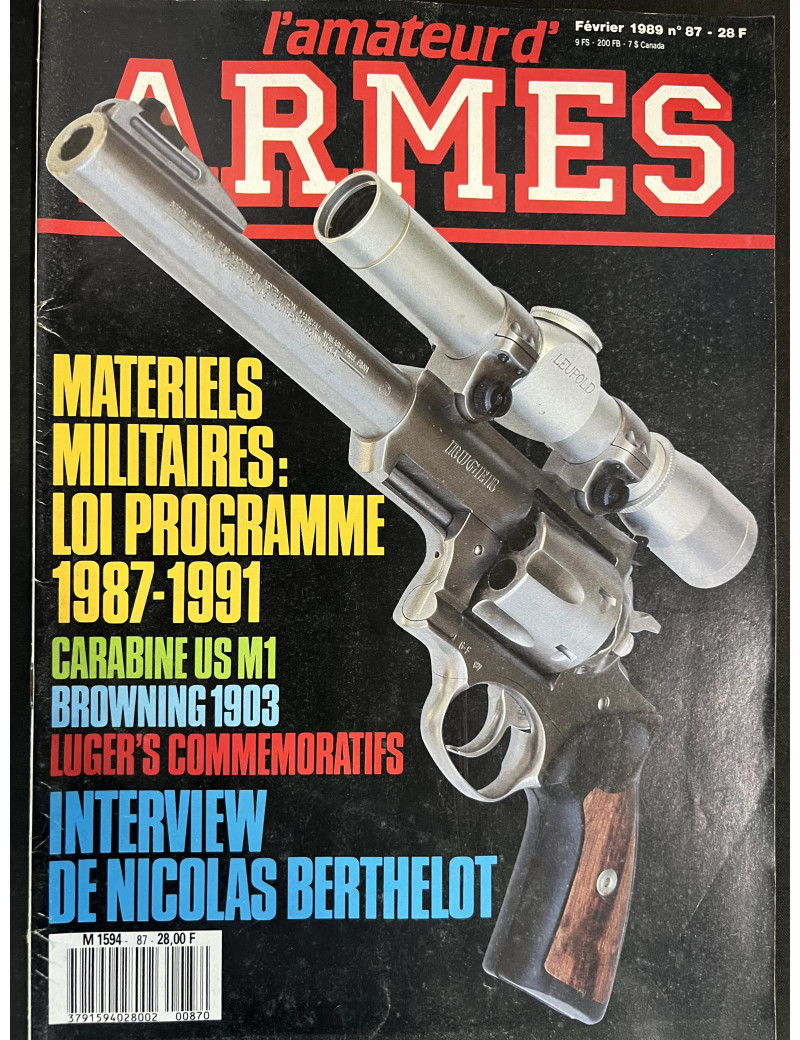 Revue L'Amateur d'Armes No 87