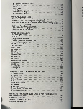 Livre Hornady Handbook of cartridge Reloading Third ed.