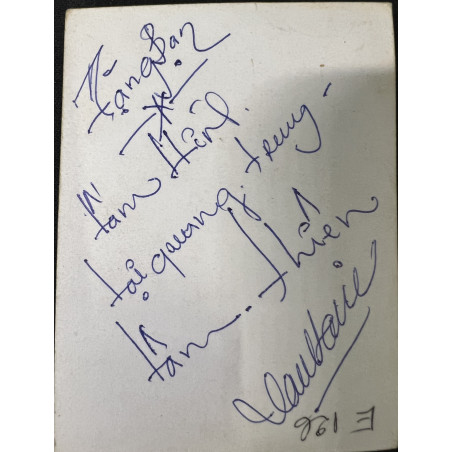 Photo originale soldats E-127 signée