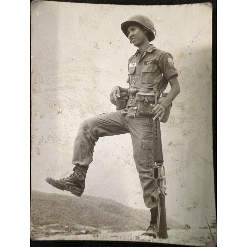 Photo originale d'un soldat de la 302 de l'ARVN 