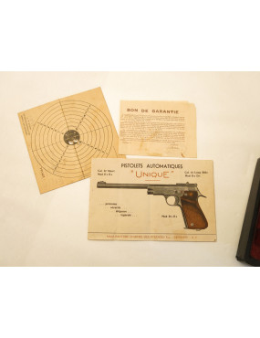 Beau coffret pour pistolet Unique D 22 LR ref co 455