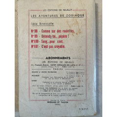 Livre Les aventure de Zodiac numéro 102 Les poulets sont jamais marrons
