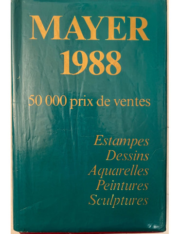 Annuaire International des ventes Peintures et sculptures de 1988 ed Mayer