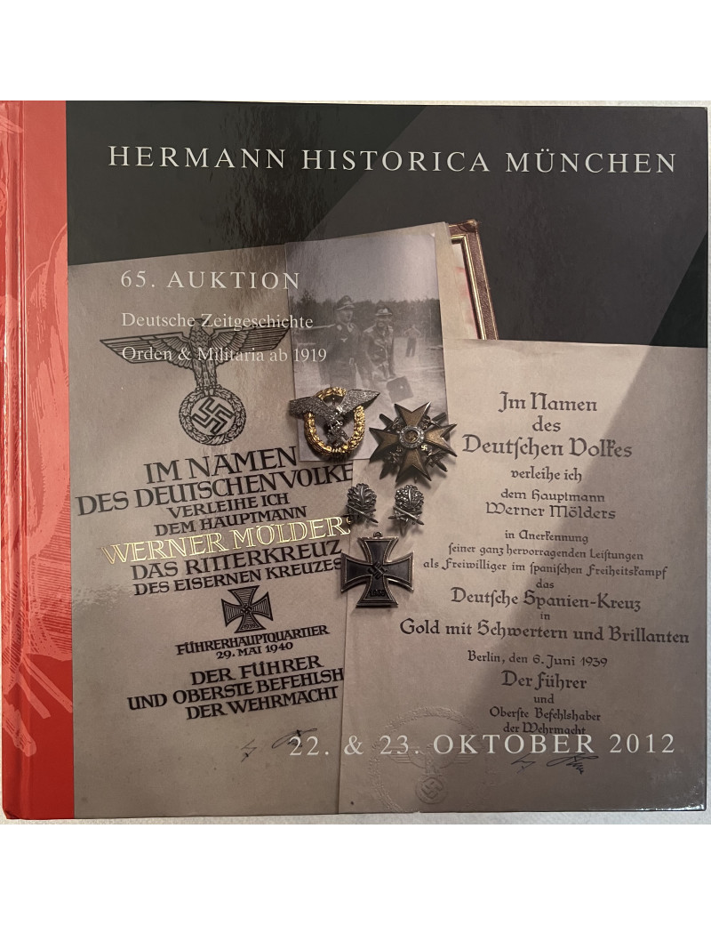 Magnifique Album des ventes d'Hermann Historica München de 22-23 Oct 2012 sur le IIIe Reich