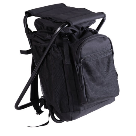 Sac à dos avec tabouret Noir