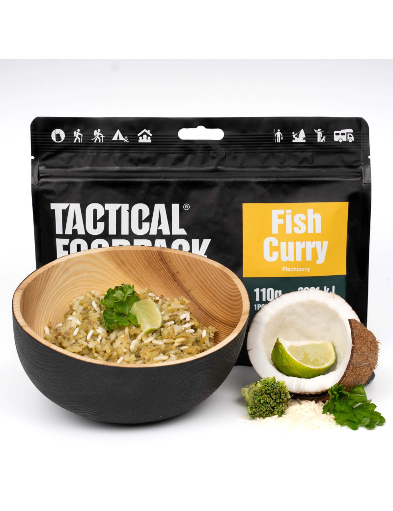 Ration de survie Poisson Curry et riz