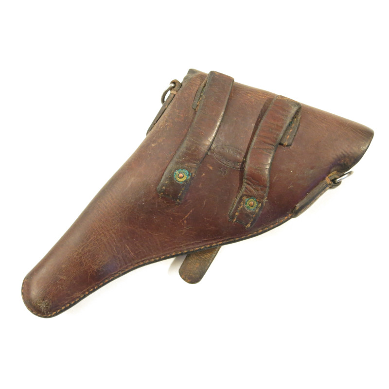 Etui cuir revolver Suisse 1882  daté 1910 ref et 711 