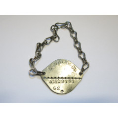 Dog Tag French  ww 2  Laubier  ref bo20